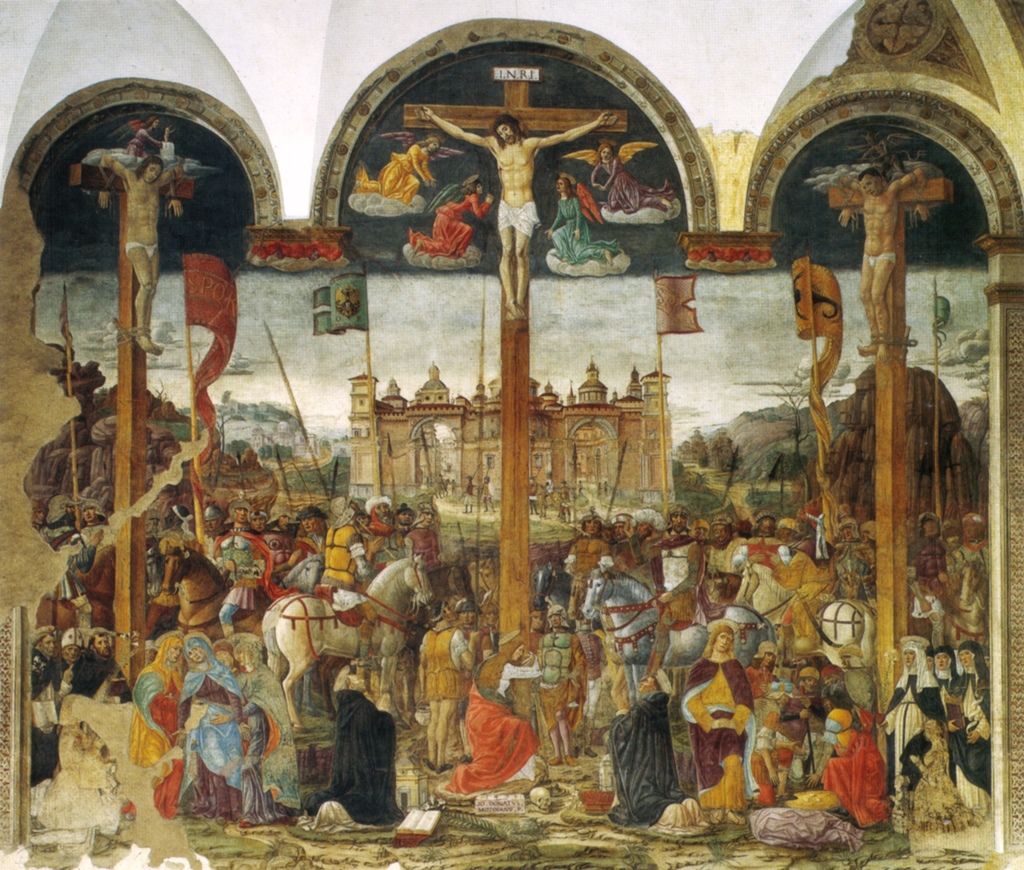 Crucifixion Fresco, Giovanni Donato da Montorfano
